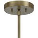 Vorey 1 Light 17.5 inch Coal And Oxidized Aged Brass Pendant Ceiling Light